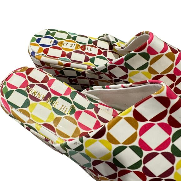FSJ Funny See Jill Multicolored platform Heels - Picture 10 of 12